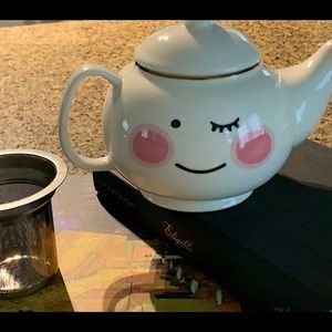 Ceramic tea pot. Purchased at Indigo.